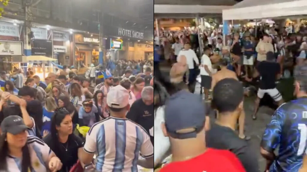 Confrontos após derrota da Argentina na final da Copa
